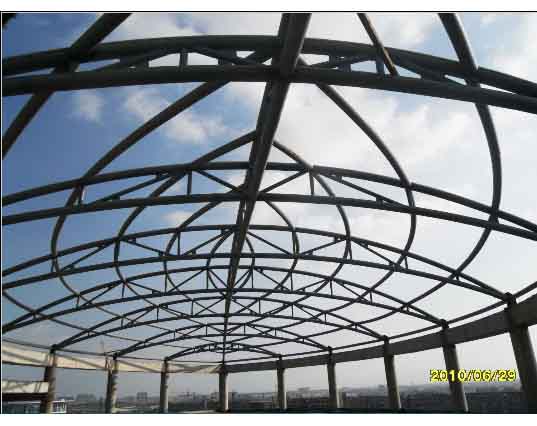 丹东中煤朔州宾馆管桁架工程
